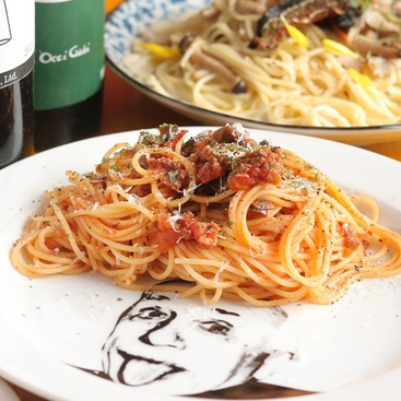 季節野菜のパスタ